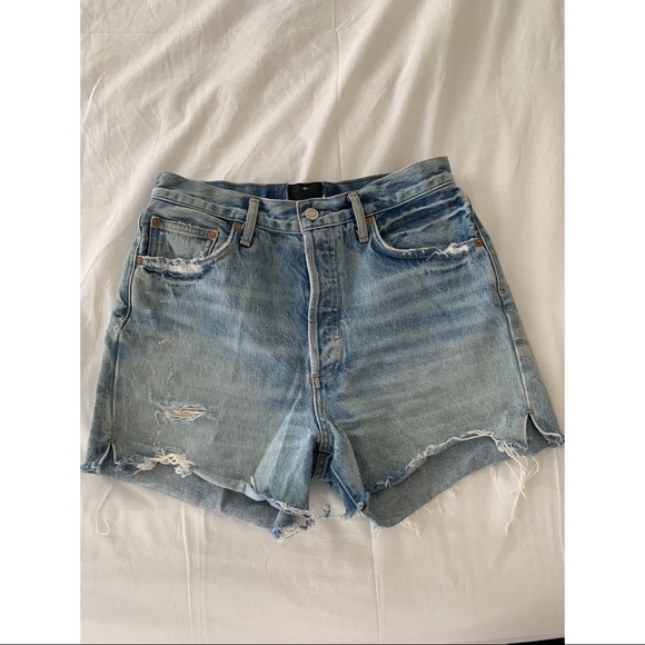 Sold!! Agolde Dee Super High Rise Short Ricochet - Picture 2 of 5